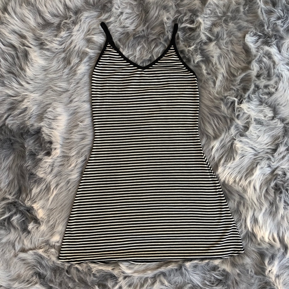 Striped Ribbed Dress